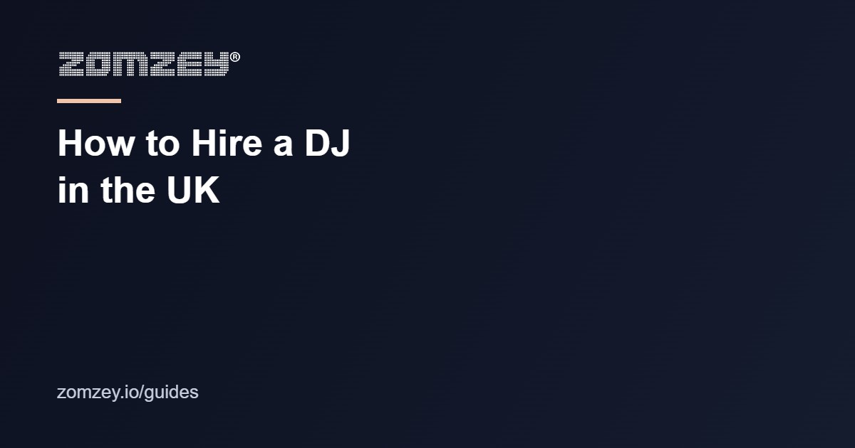 How to hire a DJ in the UK