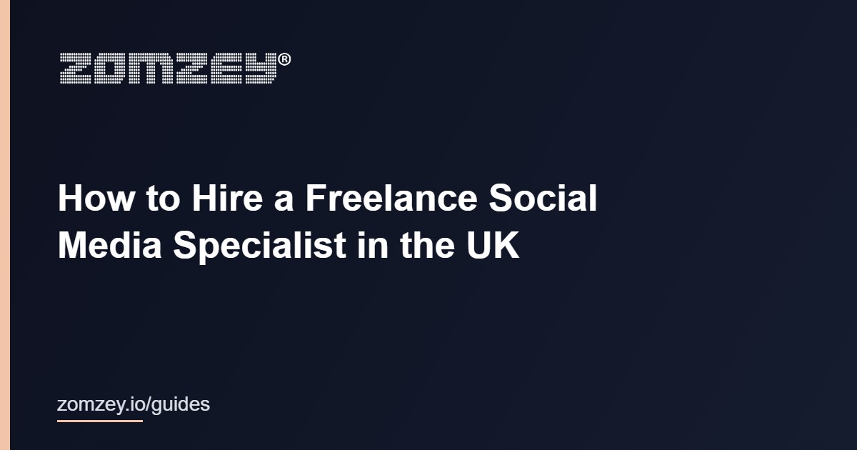 How to hire a freelance social media specialist in the UK