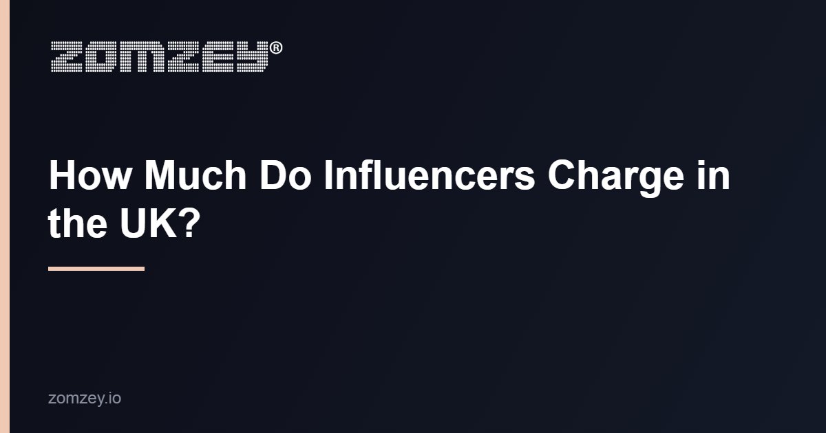What an influencer charges in the UK, a 2026 guide with worked rate examples