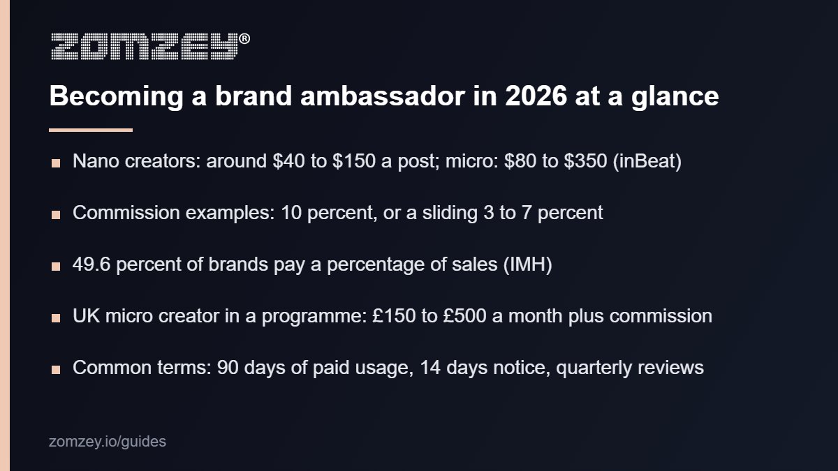 How to become a brand ambassador in 2026: the pay and term figures
