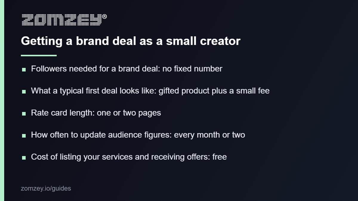 What it takes to get a brand deal in the UK as a small creator