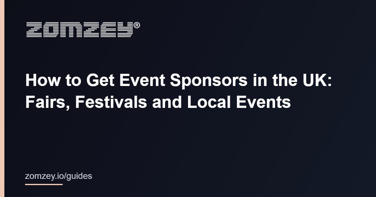 How to get event sponsors in the UK (event sponsors guide)