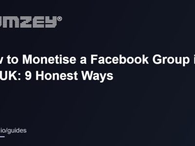 How to monetise a Facebook group in the UK (monetise a Facebook group guide)