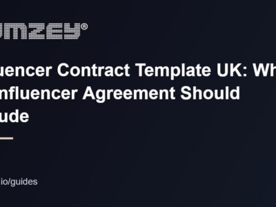 Influencer contract template UK 2026 clause checklist (influencer contract guide)