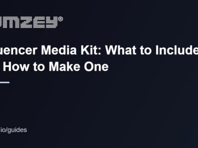 Influencer media kit guide for UK creators 2026 (influencer media kit)