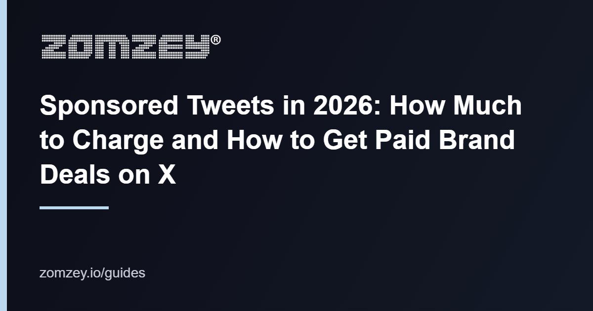 Sponsored tweets rates and brand deals on X in the UK 2026 (sponsored tweets guide)